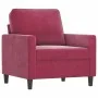 Juego de sofás con cojines 3 piezas terciopelo rojo tinto de , Sofás - Ref: Foro24-3201480, Precio: 558,16 €, Descuento: %