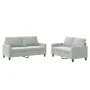 Juego de sofás con cojines 2 piezas terciopelo gris claro de , Sofás - Ref: Foro24-3201496, Precio: 386,92 €, Descuento: %