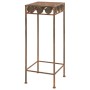Juego de soportes de planta 3 pzas estilo vintage metal oxidado de vidaXL, Soportes para macetas - Ref: Foro24-245928, Precio...