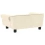Sofá para perros felpa color crema 72x45x30 cm de , Camas para perros - Ref: Foro24-171042, Precio: 93,00 €, Descuento: %