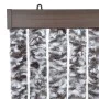 Cortina mosquitera marrón y beige chenilla 90x200 cm de , Mosquiteras para ventanas - Ref: Foro24-315130, Precio: 58,55 €, De...
