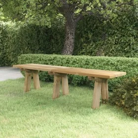 Banco de jardín madera maciza de pino impregnada 160 cm de , Bancos de jardín - Ref: Foro24-318174, Precio: 69,42 €, Descuent...