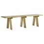 Banco de jardín madera maciza de pino impregnada 160 cm de , Bancos de jardín - Ref: Foro24-318174, Precio: 72,06 €, Descuent...