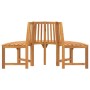 Banco de árbol semicircular madera maciza eucalipto Ø160 cm de , Bancos de jardín - Ref: Foro24-319423, Precio: 224,76 €, Des...