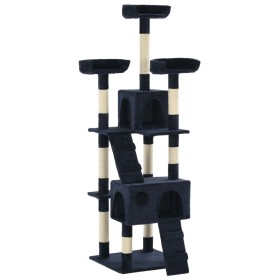 Rascador para gatos con poste de sisal 170 cm azul de vidaXL, Mobiliario para gatos - Ref: Foro24-170616, Precio: 104,85 €, D...