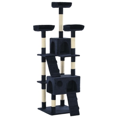 Rascador para gatos con poste de sisal 170 cm azul de vidaXL, Mobiliario para gatos - Ref: Foro24-170616, Precio: 104,85 €, D...