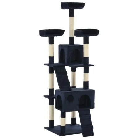 Rascador para gatos con poste de sisal 170 cm azul de vidaXL, Mobiliario para gatos - Ref: Foro24-170616, Precio: 110,65 €, D...