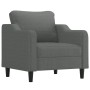 Sillón de tela gris oscuro 60 cm de , Sofás - Ref: Foro24-359344, Precio: 153,75 €, Descuento: %