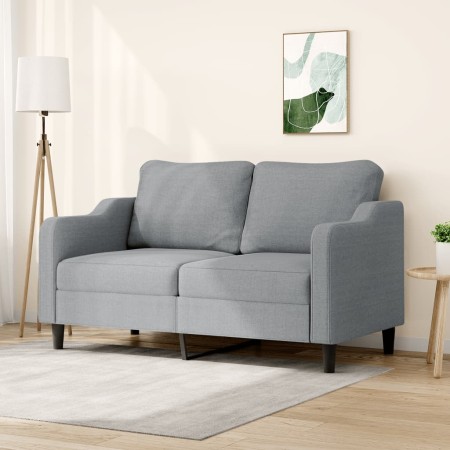 Sofá de 2 plazas de tela gris claro 140 cm de , Sofás - Ref: Foro24-359359, Precio: 226,66 €, Descuento: %