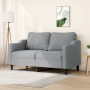 Sofá de 2 plazas de tela gris claro 140 cm de , Sofás - Ref: Foro24-359359, Precio: 226,66 €, Descuento: %
