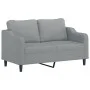 Sofá de 2 plazas de tela gris claro 140 cm de , Sofás - Ref: Foro24-359359, Precio: 223,41 €, Descuento: %