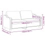 Sofá de 2 plazas de tela gris claro 140 cm de , Sofás - Ref: Foro24-359359, Precio: 226,66 €, Descuento: %