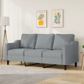 Sofá de 3 plazas de tela gris claro 180 cm de , Sofás - Ref: Foro24-359367, Precio: 267,28 €, Descuento: %