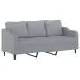 Sofá de 3 plazas de tela gris claro 180 cm de , Sofás - Ref: Foro24-359367, Precio: 267,28 €, Descuento: %