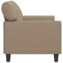 2-seater sofa in cappuccino-colored synthetic leather 140 cm by , Sofas - Ref: Foro24-359421, Price: 264,98 €, Discount: %