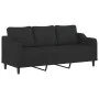 3-seater black fabric sofa 180 cm by , Sofas - Ref: Foro24-359371, Price: 262,78 €, Discount: %