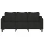 3-seater black fabric sofa 180 cm by , Sofas - Ref: Foro24-359371, Price: 262,78 €, Discount: %