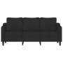 Sofá de 3 plazas de tela negro 180 cm de , Sofás - Ref: Foro24-359371, Precio: 245,38 €, Descuento: %