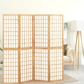 Biombo plegable con 4 paneles estilo japonés 160x170 cm de , Divisores de ambientes - Ref: Foro24-352084, Precio: 191,68 €, D...