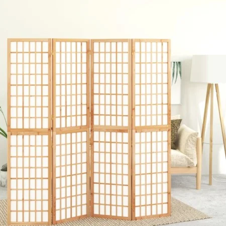 Biombo plegable con 4 paneles estilo japonés 160x170 cm de , Divisores de ambientes - Ref: Foro24-352084, Precio: 191,68 €, D...