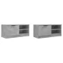 Mueble de TV 2 pzas madera contrachapada hormigón 80x35x36,5 cm de , Muebles TV - Ref: Foro24-811475, Precio: 89,31 €, Descue...