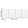 Cabecero de cama de pared madera maciza de pino 186x3x63 cm de , Cabeceros y pies de cama - Ref: Foro24-824753, Precio: 71,83...