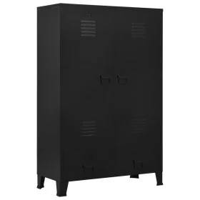 Armario industrial de acero negro 90x40x140 cm de , Armarios roperos - Ref: Foro24-145357, Precio: 386,73 €, Descuento: %