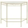Mesa auxiliar de estilo vintage metal 87x34x73 cm dorada de vidaXL, Mesas auxiliares - Ref: Foro24-245934, Precio: 78,98 €, D...