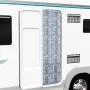 Cortina mosquitera blanco y gris chenilla 56x200 cm de , Mosquiteras para ventanas - Ref: Foro24-315132, Precio: 36,48 €, Des...
