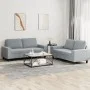 Juego de sofás 2 piezas tela gris claro de , Sofás - Ref: Foro24-3201882, Precio: 500,08 €, Descuento: %