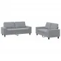 Juego de sofás 2 piezas tela gris claro de , Sofás - Ref: Foro24-3201882, Precio: 500,08 €, Descuento: %