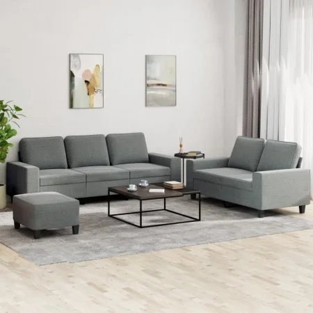 3-piece sofa set dark gray fabric by , Sofas - Ref: Foro24-3201907, Price: 554,41 €, Discount: %