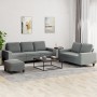 Juego de sofás 3 piezas tela gris oscuro de , Sofás - Ref: Foro24-3201907, Precio: 592,74 €, Descuento: %
