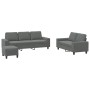 Juego de sofás 3 piezas tela gris oscuro de , Sofás - Ref: Foro24-3201907, Precio: 592,74 €, Descuento: %