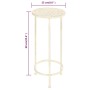 Set de soportes para plantas estilo vintage 3 uds metal blanco de vidaXL, Soportes para macetas - Ref: Foro24-245937, Precio:...