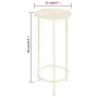 Set de soportes para plantas estilo vintage 3 uds metal blanco de vidaXL, Soportes para macetas - Ref: Foro24-245937, Precio:...