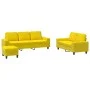 Juego de sofás 3 piezas tela amarillo claro de , Sofás - Ref: Foro24-3201911, Precio: 560,71 €, Descuento: %