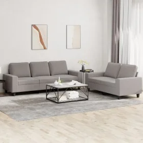 2-teilige Sofagarnitur aus taupegrauem Stoff von , Sofas - Ref: Foro24-3201905, Preis: 522,90 €, Rabatt: %