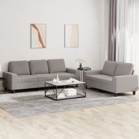 Juego de sofás 2 piezas tela gris taupe de , Sofás - Ref: Foro24-3201905, Precio: 531,64 €, Descuento: %