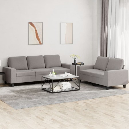 Juego de sofás 2 piezas tela gris taupe de , Sofás - Ref: Foro24-3201905, Precio: 531,64 €, Descuento: %
