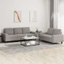 Juego de sofás 2 piezas tela gris taupe de , Sofás - Ref: Foro24-3201905, Precio: 522,90 €, Descuento: %