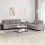 Juego de sofás 2 piezas tela gris taupe de , Sofás - Ref: Foro24-3201905, Precio: 531,64 €, Descuento: %