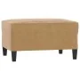 Brown velvet 4-piece sofa set with cushions by , Sofas - Ref: Foro24-3201697, Price: 606,46 €, Discount: %