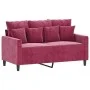 Juego de sofás con cojines 2 piezas terciopelo rojo tinto de , Sofás - Ref: Foro24-3201704, Precio: 418,14 €, Descuento: %