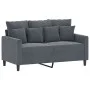 Dark gray velvet 3-piece sofa set with cushions by , Sofas - Ref: Foro24-3201731, Price: 516,51 €, Discount: %