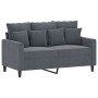 Juego de sofás con cojines 3 piezas terciopelo gris oscuro de , Sofás - Ref: Foro24-3201731, Precio: 508,55 €, Descuento: %