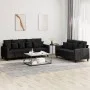 Juego de sofás con cojines 2 piezas terciopelo negro de , Sofás - Ref: Foro24-3201725, Precio: 468,08 €, Descuento: %