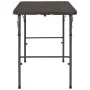 Mesa de jardín plegable HDPE marrón aspecto ratán 120x60x74 cm de vidaXL, Mesas de jardín - Ref: Foro24-44553, Precio: 79,75 ...