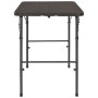 Mesa de jardín plegable HDPE marrón aspecto ratán 120x60x74 cm de vidaXL, Mesas de jardín - Ref: Foro24-44553, Precio: 66,05 ...