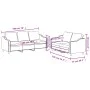 Sofagarnitur mit Kissen 2-teilig aus braunem Stoff von , Sofas - Ref: Foro24-3201837, Preis: 511,18 €, Rabatt: %